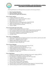 final year project thesis list - University of Engineering and ...