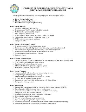 Electrical engineering final year projects thesis