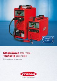 MagicWave 2500 / 3000 TransTig 2500 / 3000 - Fronius