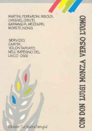 Don Luigi Monza verso l'uomo - Beato Luigi Monza