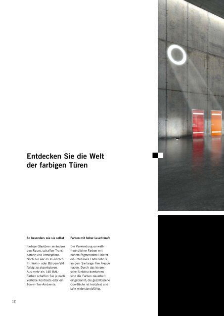 MAME - Glastüren und Glasschiebetüren Katalog ... - Glas Pichl GmbH