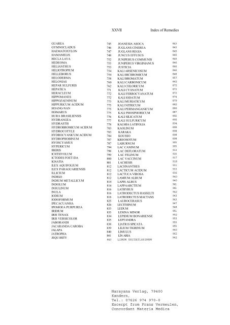 Frans Vermeulen Concordant Materia Medica