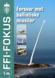 Nr. 2: Forsvar mot ballistiske missiler - Forsvarets forskningsinstitutt