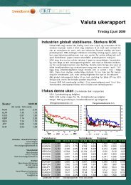 Valuta ukerapport - Swedbank