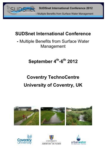 SUDSnet International Conference 2012 - University of Abertay ...