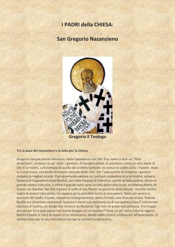 I PADRI della CHIESA: San Gregorio Nazanzieno