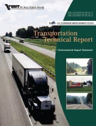 Transportation Technical Report - Virginia Department of ...