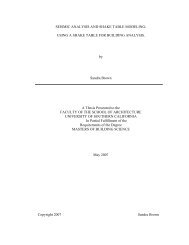 SEISMIC ANALYSIS AND SHAKE TABLE MODELING: USING A ...