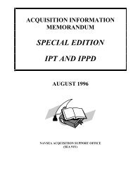 acquisition information memorandum special edition ipt ... - NASA Wiki