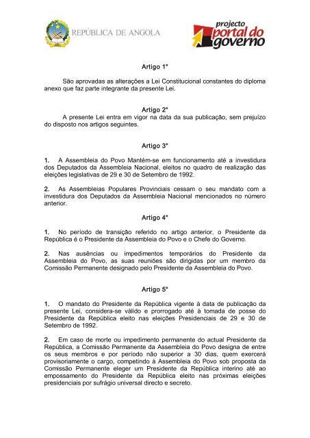 Lei de RevisÃ£o Constitucional - saflii