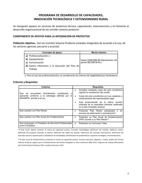 programas en coordinaciÃ³n para el desarrollo rural sustentable ...