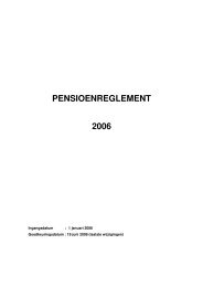 PENSIOENREGLEMENT 2006 - ABN AMRO Pensioenfonds