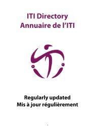 ITI Directory Annuaire de l'ITI - International Theatre Institute