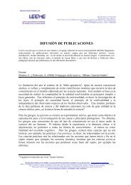 DIFUSIÓN DE PUBLICACIONES - Red Tematica de Musica - RedIRIS
