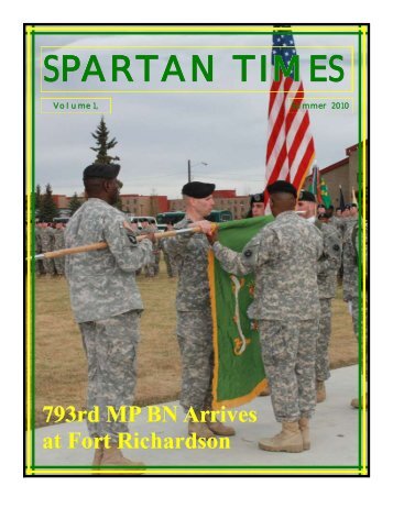 Spartan Times Vol 1 - The USARAK Home Page - U.S. Army