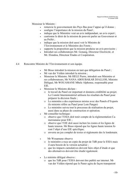 Août 2008 - Commissie voor de milieueffectrapportage