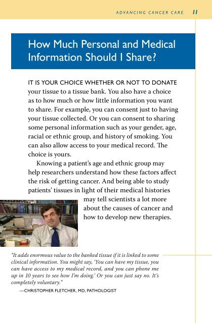 tissue-banking booklet - Dana-Farber Cancer Institute