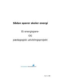 SÃ¥dan sparer skoler energi Et energispare - Aalborg Universitet