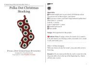 Polka Dot Christmas Stocking - Priscilla's Crochet
