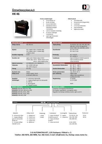 HK-46 AC - C+D Automatika Kft.