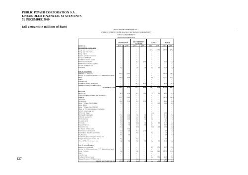 Financial Report (January 1, 2010 - December 31, 2010)