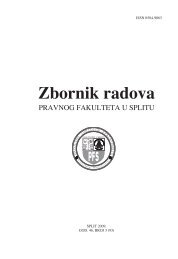 Zbornik radova - Pravni Fakultet