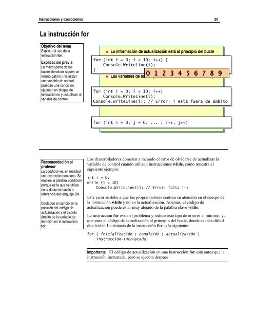 Instrucciones y excepciones.pdf - Willy .Net