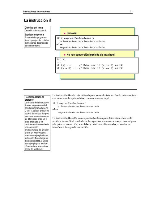 Instrucciones y excepciones.pdf - Willy .Net