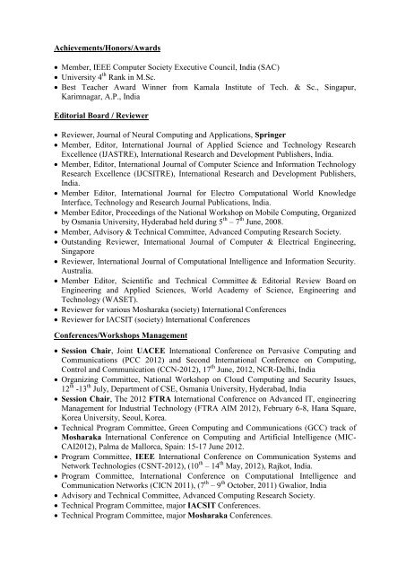 Curriculum Vitae - Indian Institute of Technology Roorkee