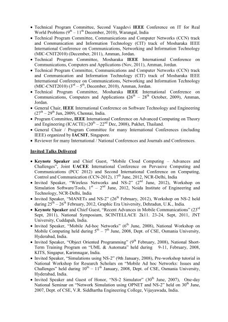 Curriculum Vitae - Indian Institute of Technology Roorkee