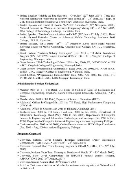 Curriculum Vitae - Indian Institute of Technology Roorkee