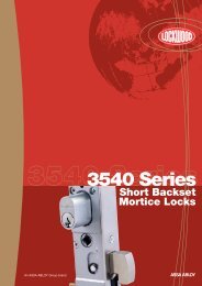 3540 Series Short Backset Mortice Locks - Hardware Direct