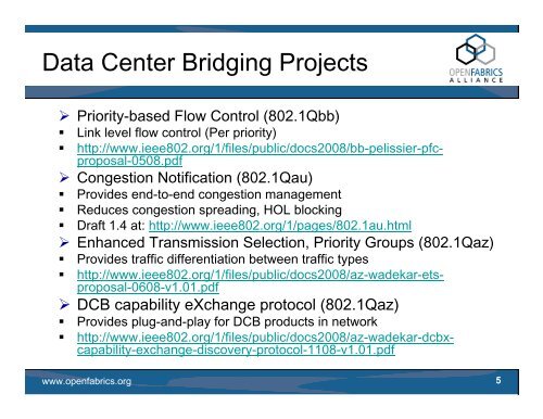 IEEE Data Center Bridging Update