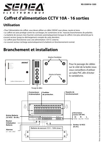 Notice d'utilisation - Sedea