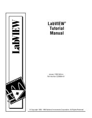 LabVIEW Tutorial Manual