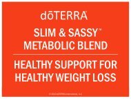 SLIM & SASSY METABOLIC BLEND HEALTHY ... - dÅTERRA