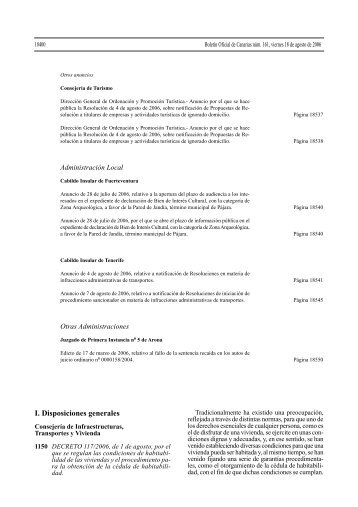 Decreto 117/2006 - Ayuntamiento de Telde