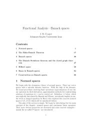 Functional AnalysisâBanach spaces - Dynamics-approx.jku.at