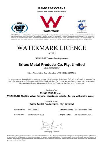 Download - Britex Urinals-WaterMark-ASNZS 3982-ATS 5200 020.pdf