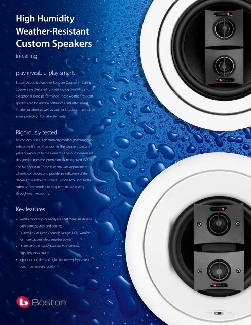 Full Data Sheet Boston Acoustics