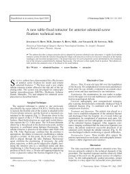 A new table-fixed retractor for anterior odontoid screw fixation ...