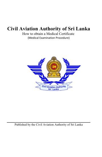 How to obtain a Medical Certificate - Civil Aviation Authority of Sri ...