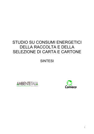 Consumi energetici ed emissioni Co2 - file PDF - Comieco