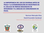 La importancia del uso de diversas artes de pesca y la ...