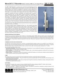 MicroCAT C-T Recorder (Serial interface, Memory, & integral Pump)