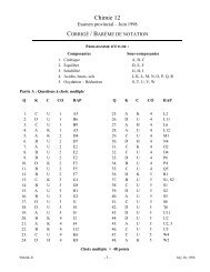 Chimie 12 - QuestionBank.CA