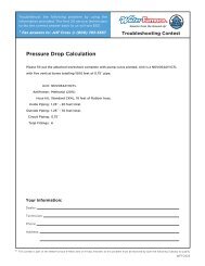 Pressure Drop Calculation - WaterFurnace