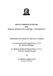 Programm - Frankfurter FÃƒÂ¶rderverein fÃƒÂ¼r Physikalische ...