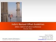 India's Revised Offset Guidelines - Rogers Joseph O'Donnell