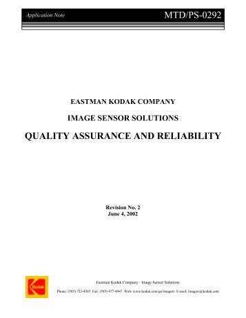 QUALITY ASSURANCE AND RELIABILITY - ElectronicsAndBooks